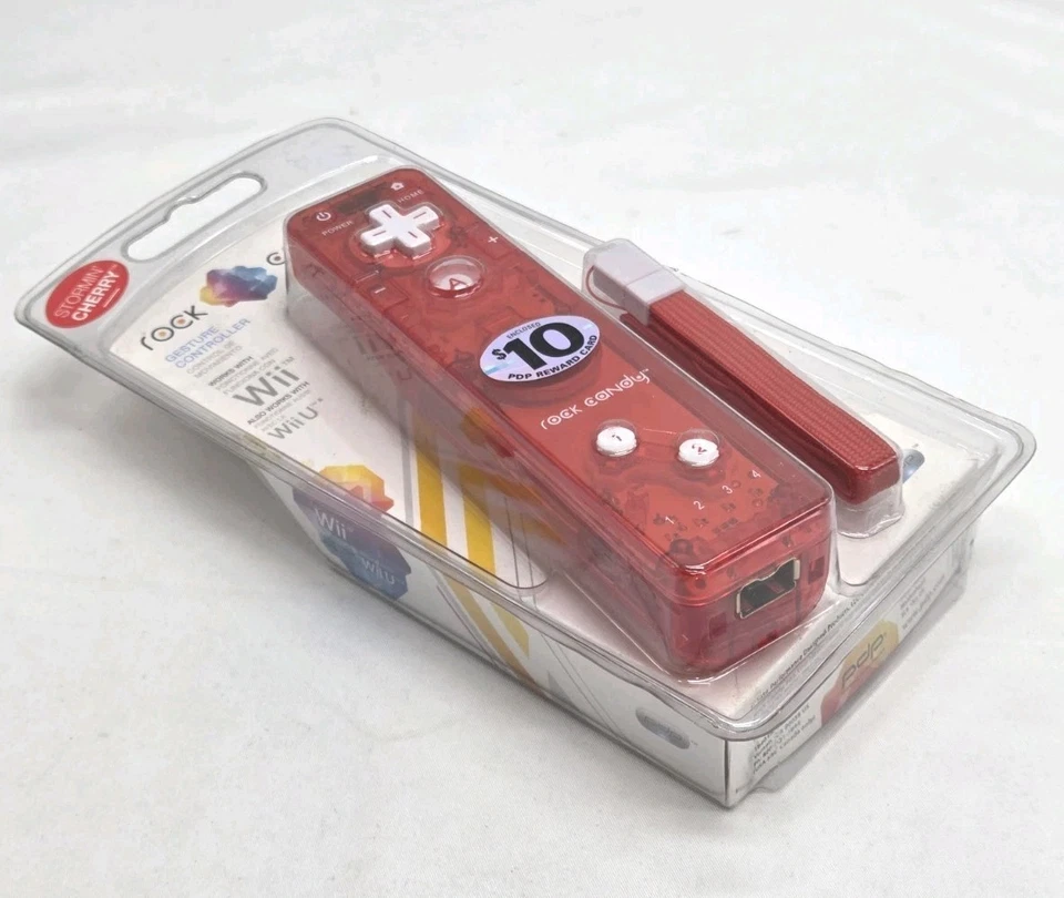PDP Rock Candy Cherry Controller For Nintendo Wii & Wii U PDP Brand New Sealed  - Image 2 of 4
