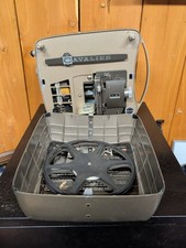 Vintage Cavalier 8mm Film Projector Metal Reel Movie Viewer Powers On Read Info