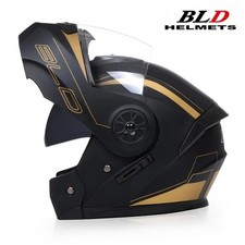 Motorcycle Full Face Helmet Men Women Dual Lens Safety Head Gear UK