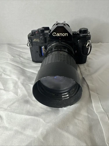 Canon A-1 35mm SLR Film w/ 80 mm lens & Canon Data Back A. 