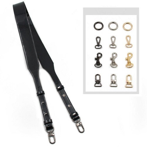 Bandolera de hombro de charol de 4,2 cm de ancho negro bolso correa - Imagen 2 de 15