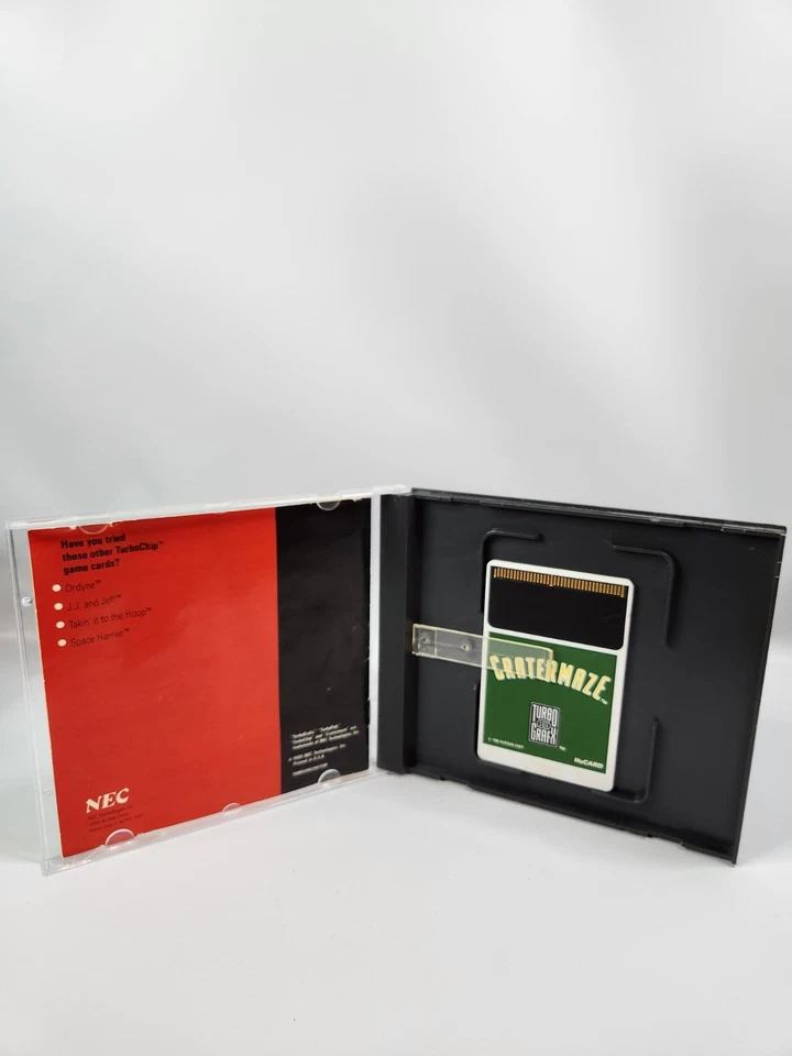 CraterMaze (TurboGrafx-16, 1990) CIB Complete In Case - Card, Case, Manual  - Image 4 of 4