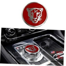 MAXDOOL Gear Shift Knob Cover Decoration Trim Sticker for Jaguar XF XE XJ F Red