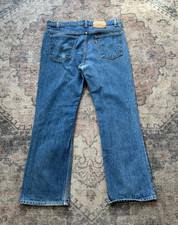 Vintage Levis 575 Jeans Sz 36x29 Blue Denim Straight Leg Orange Tab Made in USA