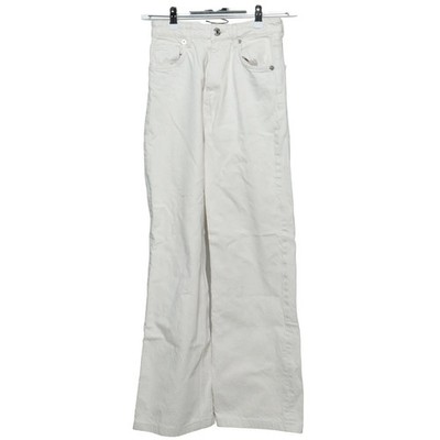 Zara, Jeans, Größe: 34, Beige, Einfarbig, Denim, Damen #CmE