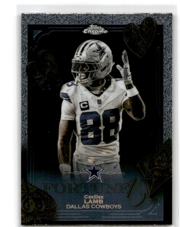 2025 Topps Chrome #F15-9 CeeDee Lamb Fortune 15 Dallas Cowboys