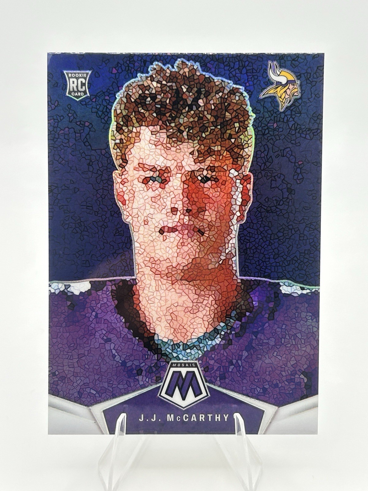 2024 Panini Mosaic Micro Mosaic J.J. McCarthy Rookie Vikings RC 🔥