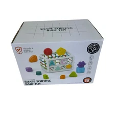 New In Box Colorful Shape Letter Sorting Montessori Baby Toy 18 Months +