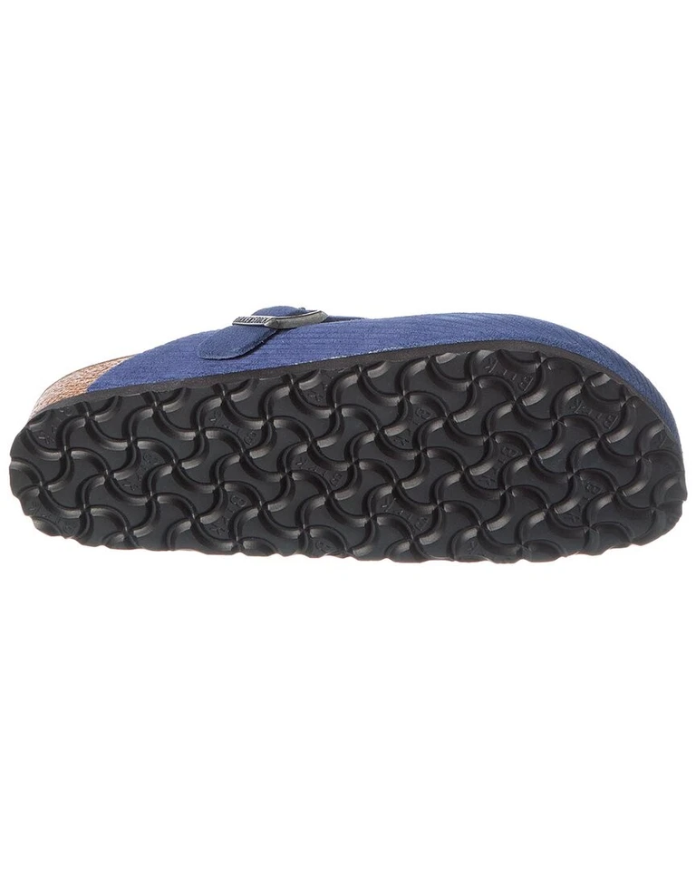 Zueco Birkenstock Boston Bs de gamuza estrecho para mujer azul 36 Foto 4 de 4