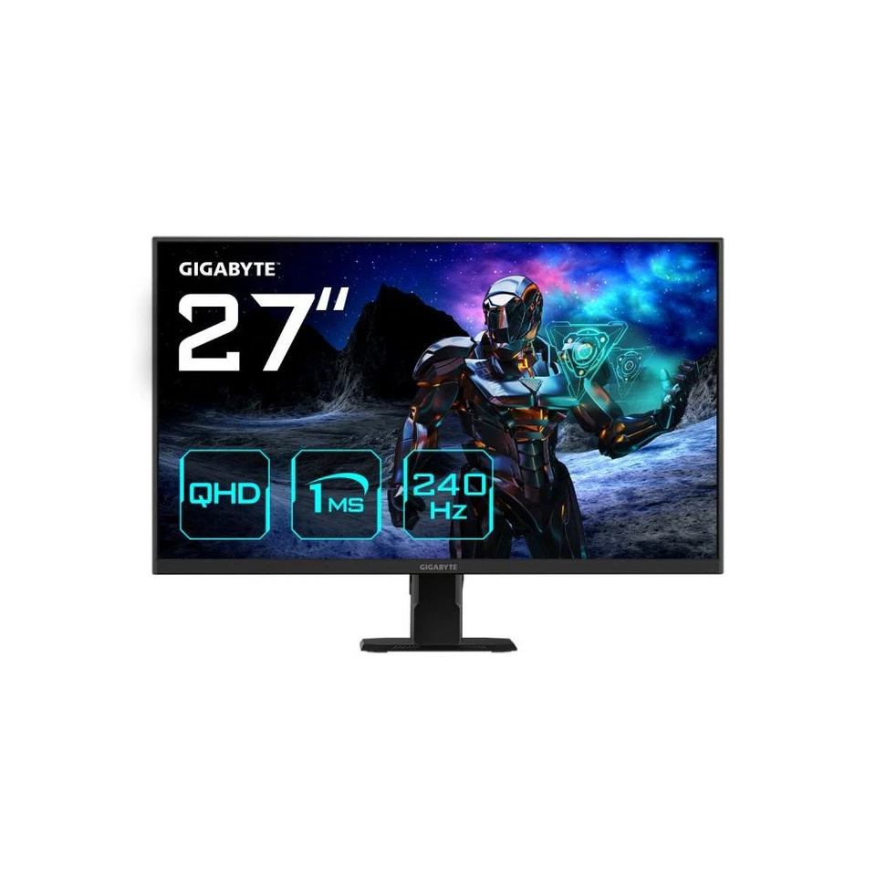 GIGABYTE GS27Q X Écran gaming 27 QHD 2560 x 1440, 240Hz, 1ms, 300 cd m², - Photo 1/1