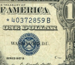 **STAR** $1 1957 Silver Certificate Note ** PAPER CURRENCY AUCTIONS