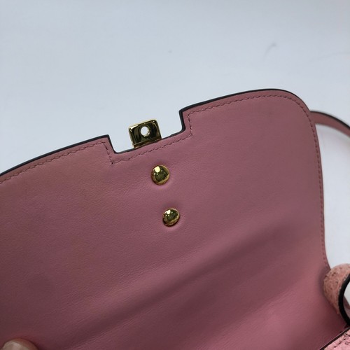 Gucci Python Sylvie 1969 Mini Shoulder Bag Pink Shoulder Bags Multicolor - Picture 6 of 9
