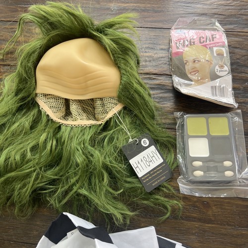 Beetlejuice Halloween Kostüm 5-teilig Perücke Erwachsene Film Cosplay Grusel Anzug Maske Shirt - Bild 4 von 8