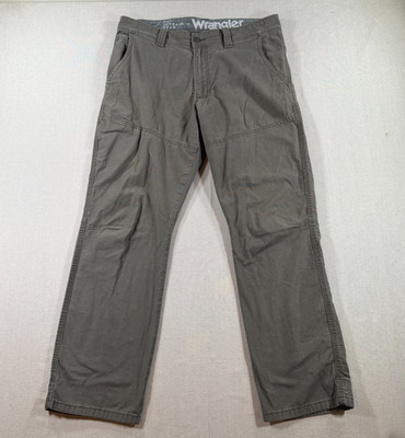Wrangler All Terrain Gear Cliffside Utility Pants Mens 35x29 Gray Hiking ATG