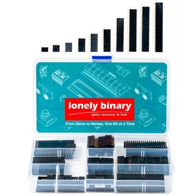 160-Piece Female Pin Header Kit - 2.54mm Single Row for Arduino, Raspberry Pi, S