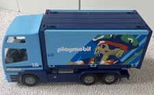 Playmobil 6437 Blue Container Truck / Lorry - Complete.