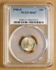 1948 D Roosevelt Silver Dime PCGS MS67
