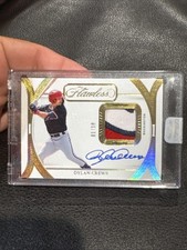 2024 Panini Flawless Baseball DYLAN CREWS AUTO PATCH 1/10 Sealed Nationals