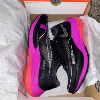 Men Nike ZoomX Vaporfly NEXT% 2 Black Pink Crimson Raptors Running