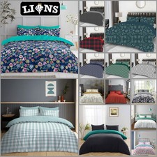 Luxury Reversible Duvet Cover Quilt Covers Single Double King Size Bedding Set