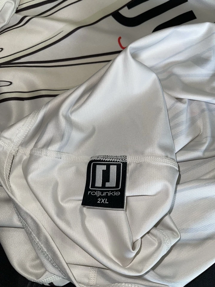 Roll Junkie Jiu Jitsu Rash Guard 2XL MMA Mummy XXL Blanco Nuevo Artes Marciales Combate Foto 3 de 4