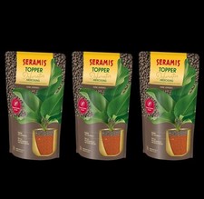 3 x Seramis Topper Espresso 1 L Abdeckung Granulat Blähton Trauermücken-Schutz