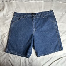 Lee Shorts Mens 46 Blue Denim Carpenter Workwear Jean Western Casual