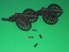 Vintage Marx ACW Hard Plastic Shooting Canons With Shells — photo 1