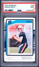 2024 PANINI DONRUSS #379 DRAKE MAYE ROOKIE RC PSA 9