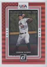 2016 Panini Donruss USA Collegiate National Team Red 16/99 Logan Shore 1g2