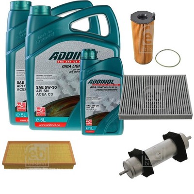 FEBI Inspektionspaket 11L ADDINOL GIGA LIGHT MV 0530 LL für Audi Q7 4LB 3.0 TDI