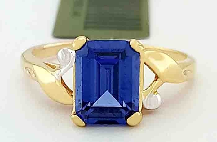 GENUINE 1.85 Cts ROYAL BLUE SAPPHIRE RING 10k GOLD - Free Certificate Appraisal