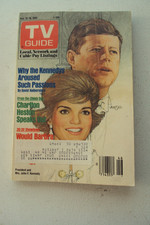 TV Guide Nov. 1983, John and Jackie Kennedy by Amsel, 20th ann. of assassination