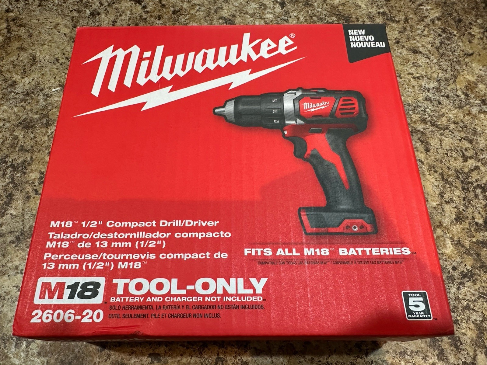 Milwaukee 2606-20 M18 1/2" Drill/Driver FACTORY WARRANTY ⭐