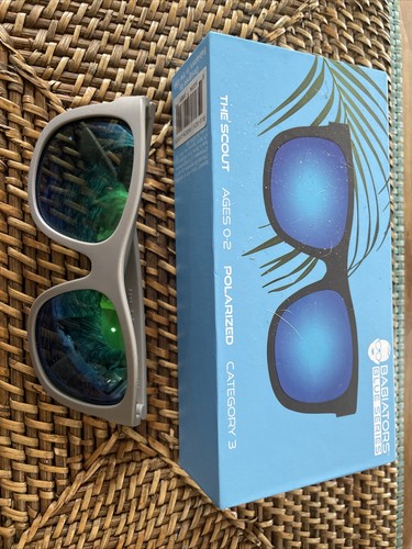 Babiators Gray The Scout Green Lense Polarized Sunglasses Size 0 - 2 Years