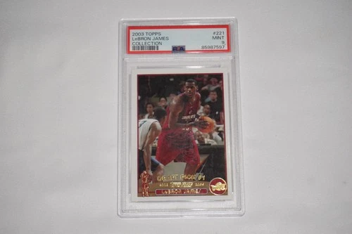 2003 Topps Lebron James Collection #221 Draft Pick #1 PSA 9
