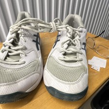 ASICS Court/Tennis Lace-Up Shoes White/Gray/Black Unisex US 9.5. Medium