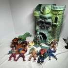Masters Of The Universe Vintage He Man Figures Lot Castle Greyskull Battle Cat