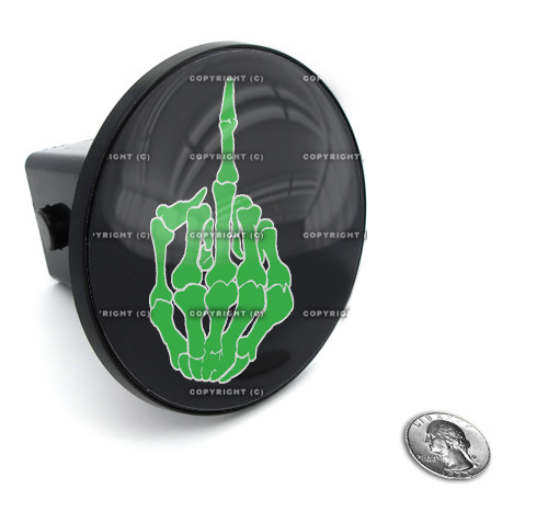 2-Pack Skeleton Finger Tow Hitch Receiver Plug Cover – Fits SUV/Truck 2" Class 3, Multicolor, CCP Custom Parts