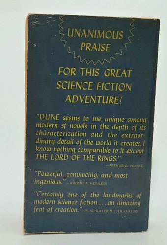 Dune Frank Herbert 1965 First ACE Paperback Edition #17261 Original Price $1.25 - Picture 3 of 11