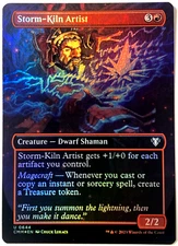 MTG Storm-Kiln Artist (Borderless Foil) Commander Masters 644 NM