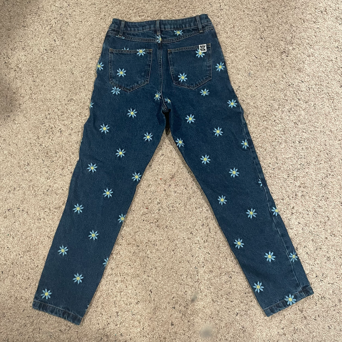 Lucy & Yak Embroidered Daisy-Mae Dana Mom Jeans Size 26 NWT | eBay
