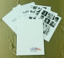 Traffic Movie Press Kit Michael Douglas Benicio Del Toro Folder Booklet 3 Photos