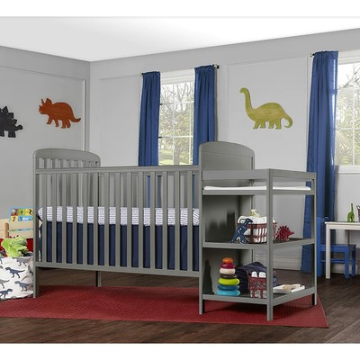 changing table crib combo