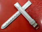 11mm GREY SILVER WATCH STRAP STRAP PATENT LEATHER WATCH BAND 1105