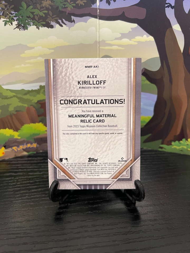 Alex Kirilloff MMR-AKI - 2023 Topps Museum Collection - Material Relic Gold /25 - Image 2 of 3