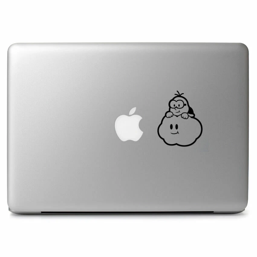 2x Lakitu Mario Decal Sticker for Macbook Air Pro Trackpad laptop Car Window Art - Image 4 of 4