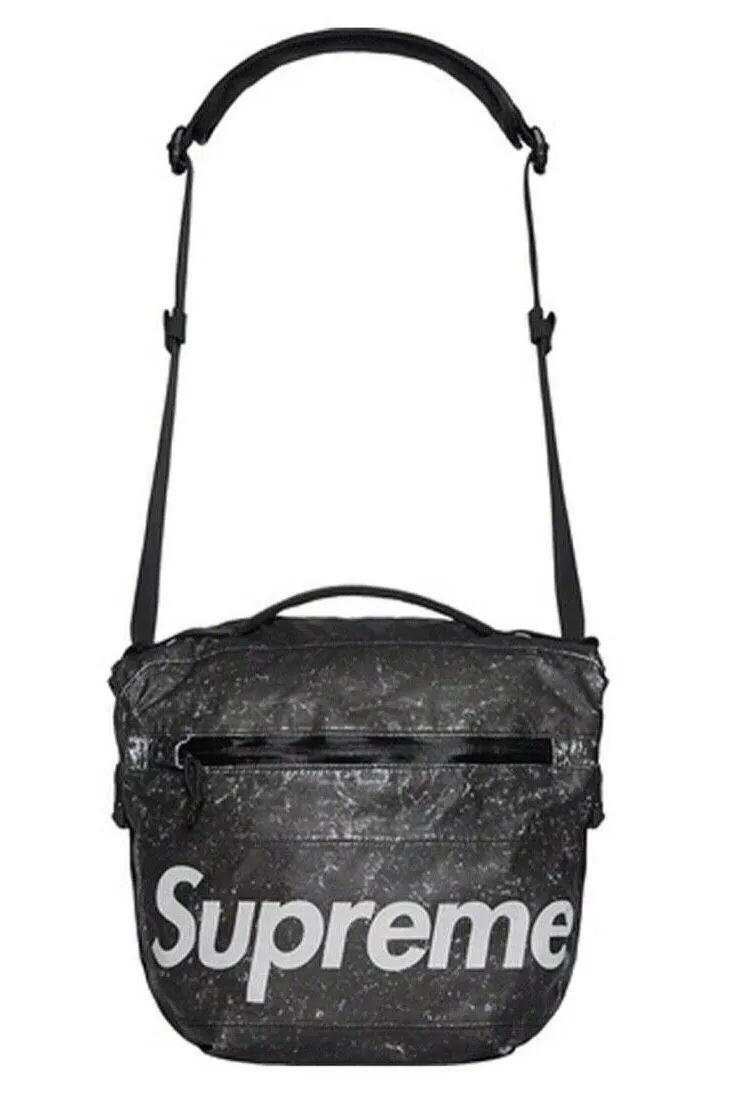 Supreme Waterproof Reflective Speckled Shoulder Bag Black FW20