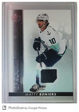 2022-23 Upper Deck SP #105 Matty Beniers Rookie Card RC Jersey Parallel Seattle