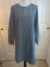 Lands End Chambray Dress XS
